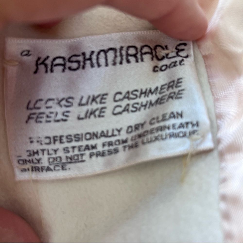 Kashmiracle Women’s Cashmere-Like Kashmiracle Beige Ivory Cape Coat L - Picture 11 of 11